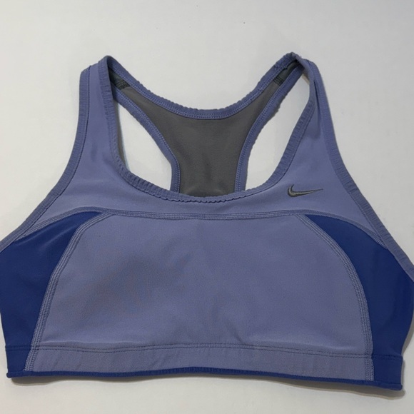Nike Size M Women's Lavender/Blue Sports Bra - Picture 3 of 15